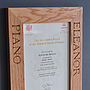 Personalised Solid Oak Frames, thumbnail 1 of 4