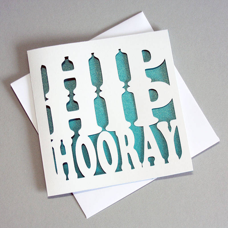 Hip Hip Hooray Card By Whole In The Middle