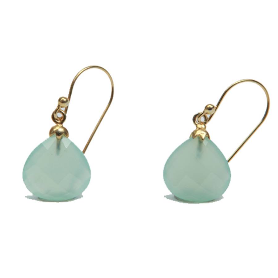 aqua chalcedony earrings by amara amara