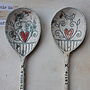 Framed Set Of Five Handmade Ceramic Spoons, thumbnail 2 of 3