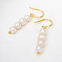 Stacked Freshwater Pearl Earrings, thumbnail 1 of 10