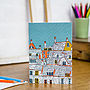 Over The Rooftops Blank Greetings Card, thumbnail 2 of 3
