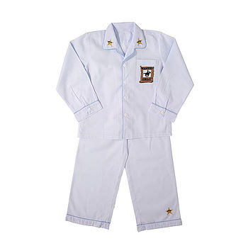 Boy's Personalised Cowboy Cotton Pyjamas, 5 of 5