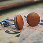Vintage Style Leather Cufflinks, thumbnail 8 of 12