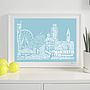 Manchester Skyline Typography Print, thumbnail 5 of 8
