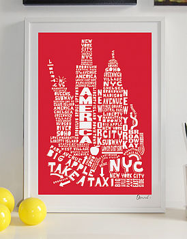 New York Skyline Typography Print, 4 of 8