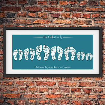 Personalised Family Foot Print, 9 of 12