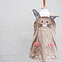 Easter Bunny Rabbit Girls Pinafore Dress, thumbnail 3 of 11