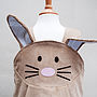 Easter Bunny Rabbit Girls Pinafore Dress, thumbnail 4 of 11