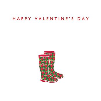 'Happy Valentine's Day' Wellie Card, 2 of 2