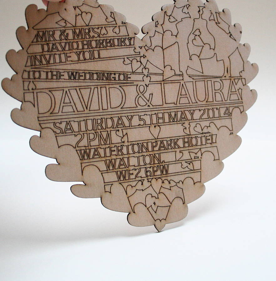 Laser Cut Wooden Wedding Invitations: A Timeless and Elegant Choice for Your Special Day