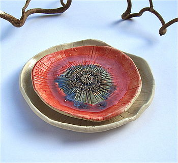Poppy Inspired Ceramic Stacking Bowls, 5 of 9