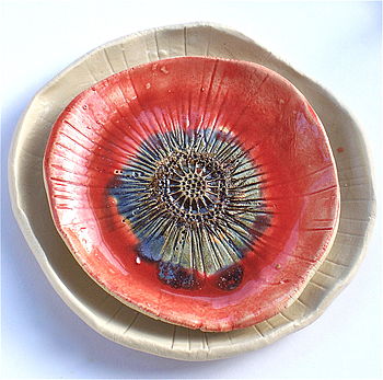 Poppy Inspired Ceramic Stacking Bowls, 7 of 9