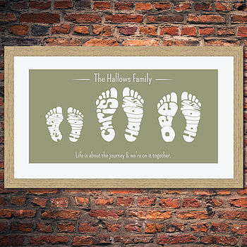 Personalised Family Foot Print, 8 of 12