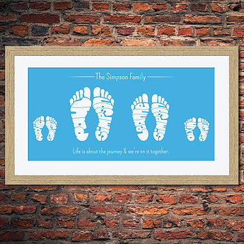 Personalised Family Foot Print, 10 of 12
