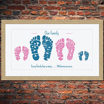Personalised Family Foot Print, 12 of 12