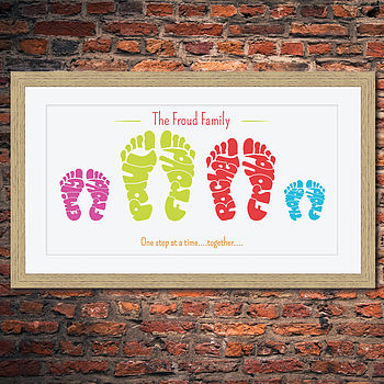 Personalised Family Foot Print, 11 of 12