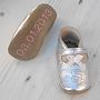 Personalised Silver Leather Baby Shoes, thumbnail 4 of 7