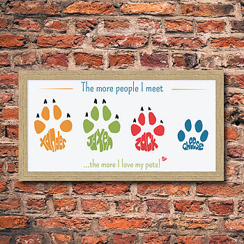 Personalised Pet Paw Print, 2 of 7