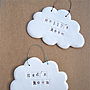 Porcelain Cloud Personalised Name Plaque, thumbnail 4 of 10