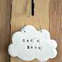 Porcelain Cloud Personalised Name Plaque, thumbnail 6 of 10
