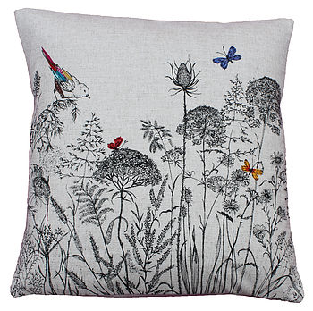 'Meadow Grasses' Printed/Stitched Cushion Cover, 2 of 4