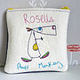 Personalised Embroidered Animal Purse, thumbnail 10 of 12
