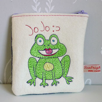 Personalised Embroidered Animal Purse, 8 of 12