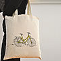 Amsterdam Bike Tote Personalised Shopper Bag, thumbnail 1 of 12