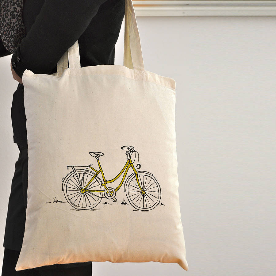 Amsterdam Bike Tote Personalised Shopper Bag, 1 of 12