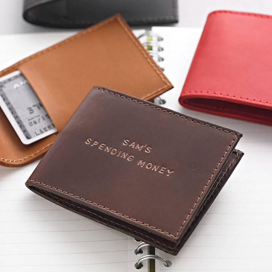 Personalised Leather Card Holder By Selina Cheong | notonthehighstreet.com