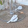 Personalised Bird Wedding Glass Charms, thumbnail 5 of 5