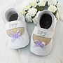 Personalised Bow Christening Shoes, thumbnail 1 of 9