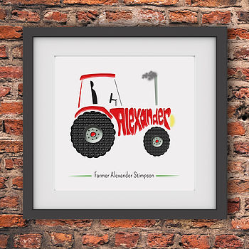 Personalised Tractor Picture, 2 of 5