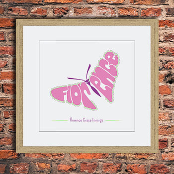 Personalised Butterfly Print, 3 of 4