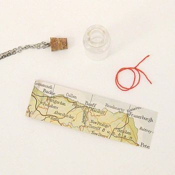 Personalised Map In A Bottle Pendant, 6 of 8