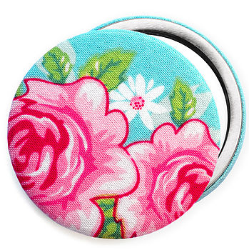 ''Turquoise Rose'' Compact Mirror, 2 of 3