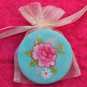 ''Turquoise Rose'' Compact Mirror, 3 of 3