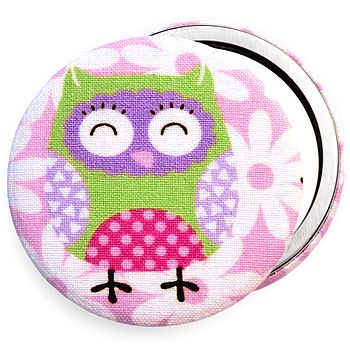 ''Pink Owl'' Pocket Mirror, 3 of 4