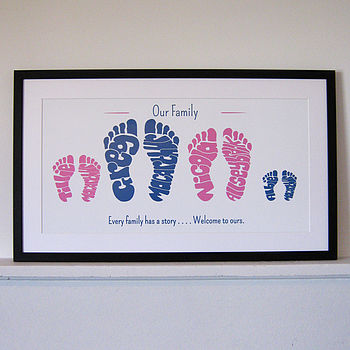 Personalised Family Foot Print, 3 of 12