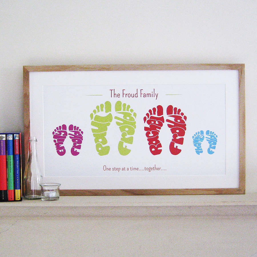 Personalised Family Foot Print, 1 of 12