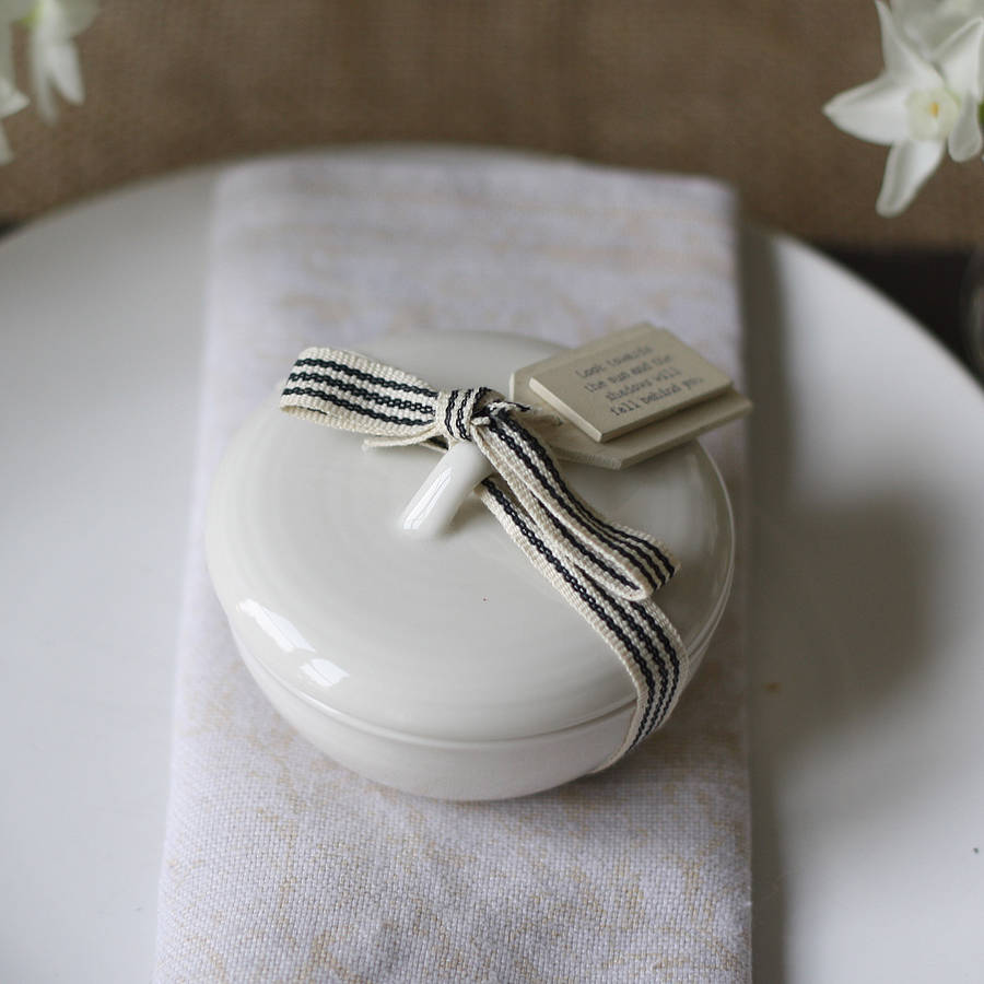 Scented Candles In Porcelain Pots By The Wedding of my Dreams