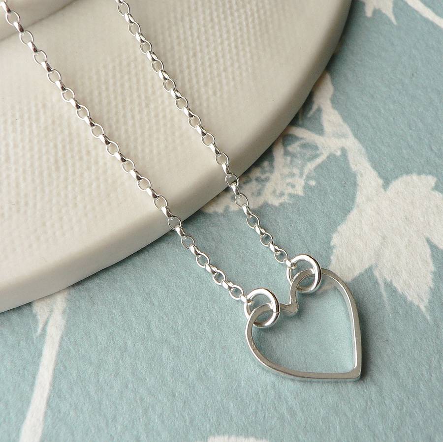 hanging heart classic pendant by molly ginnelly jewellery ...