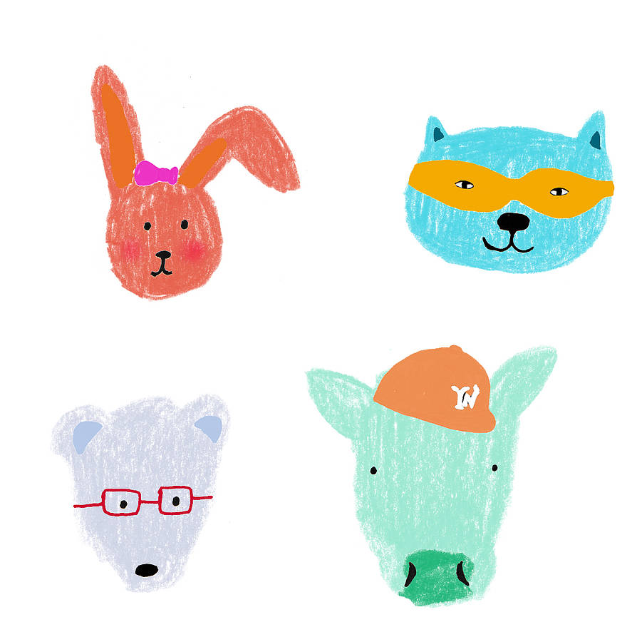 Personalised Baby Animal Print By Hanna Melin | notonthehighstreet.com