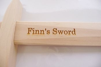 Personalized Handcrafted Wooden Sword, 4 of 4