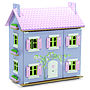 Lavender Dolls House With Furniture, thumbnail 1 of 2