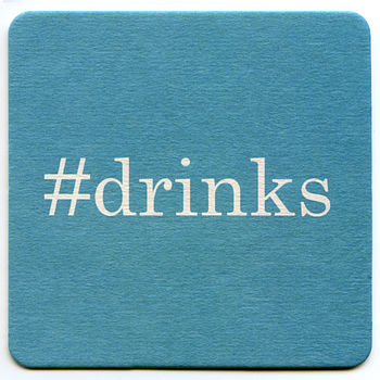 Hashtag Drinks Coaster Invitations, 2 of 3