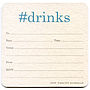 Hashtag Drinks Coaster Invitations, thumbnail 3 of 3