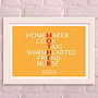 Mother's Day Word For Word Personalised Print, thumbnail 2 of 4