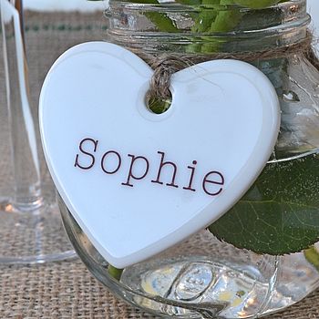 10 Personalised Name Hearts, 6 of 6